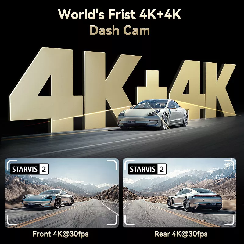 REDTIGER F77 4K+4K Dual Dash Cam – Sony Starvis2 IMX678, Voice Control, 5.8GHz WiFi, 128GB Storage, extra image