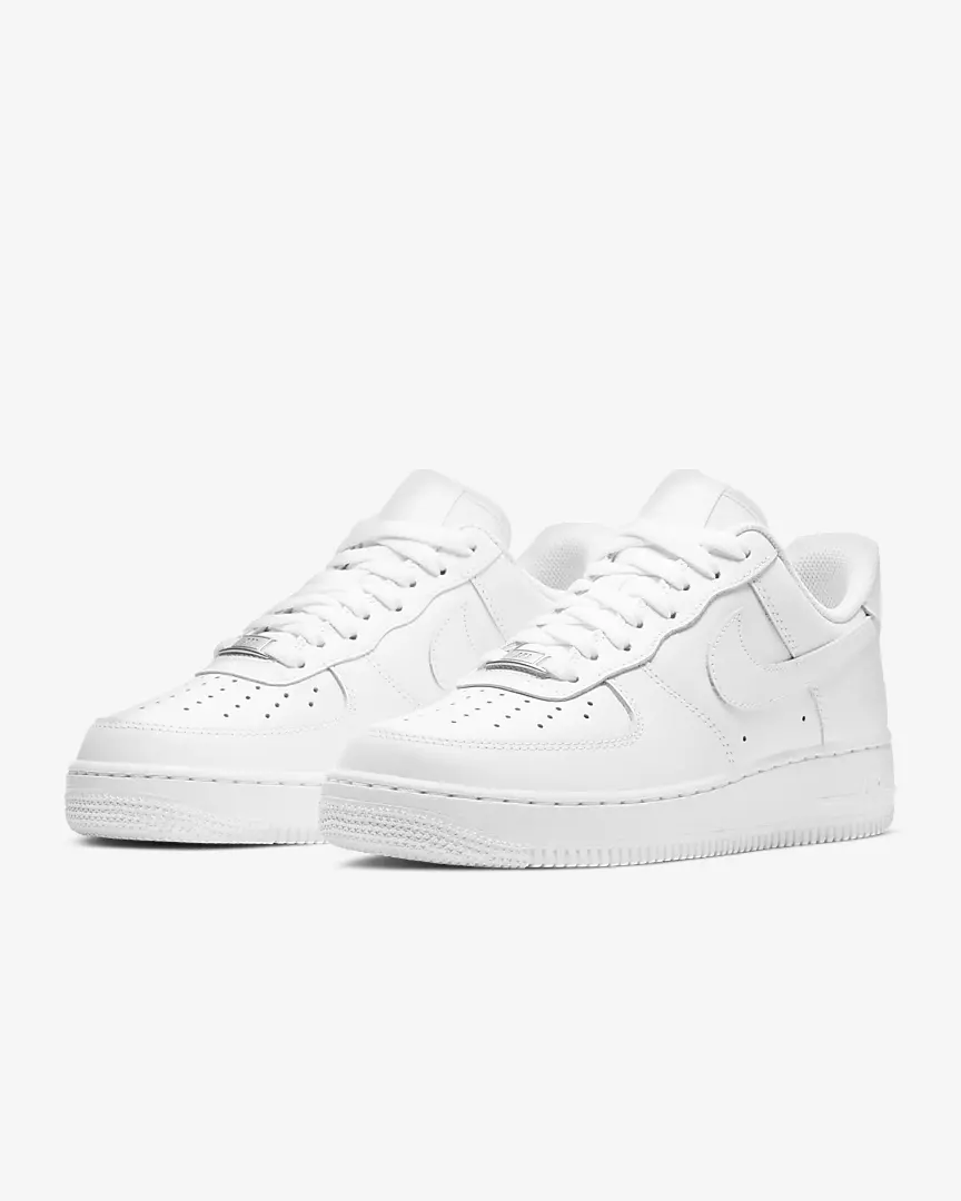 Nike Air Force 1 ‘07 Low Triple White – Classic Leather Sneakers for Men & Women – Brand New | AmazPromo