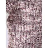 Allegra K Women’s Vintage Tweed Mini Dress - Peter Pan Collar, Puff Sleeves, A-Line Elegant Work & P extra image