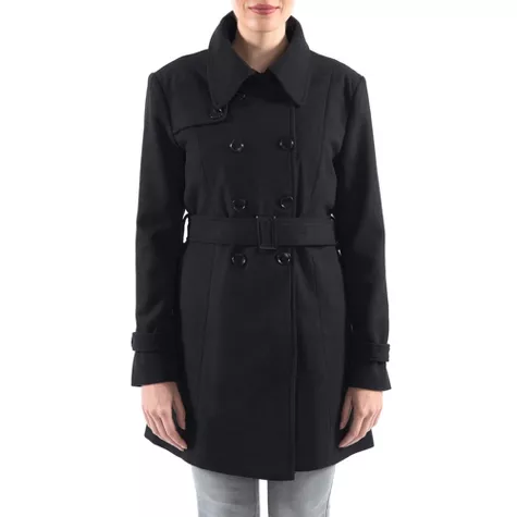 Alpine Swiss Keira Women's Wool Blend Double-Breasted Trench Coat with Removable Belt – Elegant Oute extra image