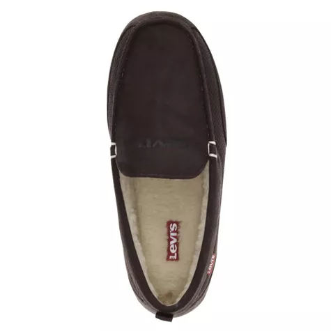 Levi's Men's Microsuede Memory Foam Slippers – Ultra-Soft Indoor & Outdoor House Shoes | AmazPromo