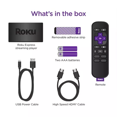 Roku Express HD Streaming Device | Fast Wi-Fi & HDMI | Free Live TV & Roku Originals extra image