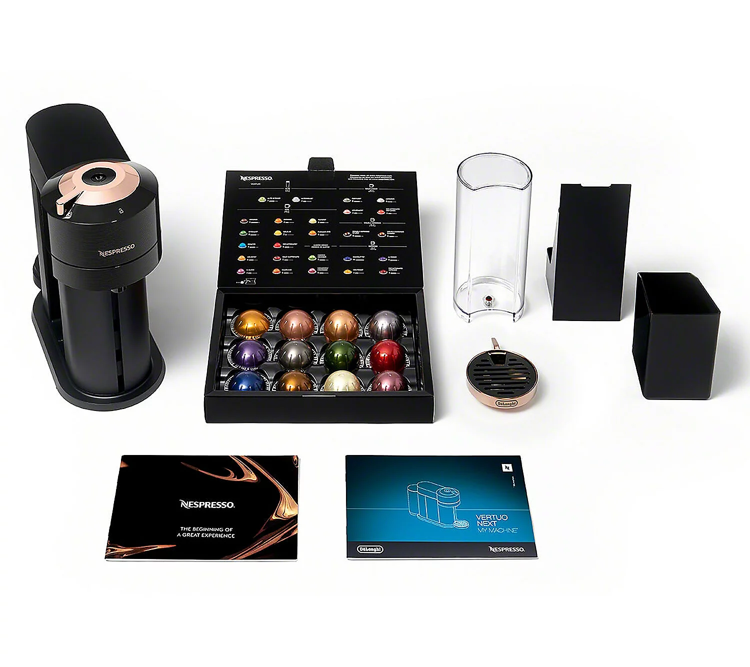 Nespresso Vertuo Next Premium by De'Longhi – One-Touch Coffee & Espresso Maker with 5 Brew Sizes | AmazPromo