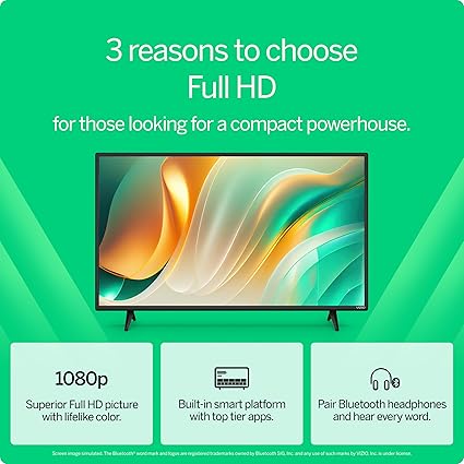 VIZIO 40-Inch Full HD 1080p Smart TV – Alexa & Google Cast, DTS Virtual:X, Bluetooth, HDR10 | AmazPromo
