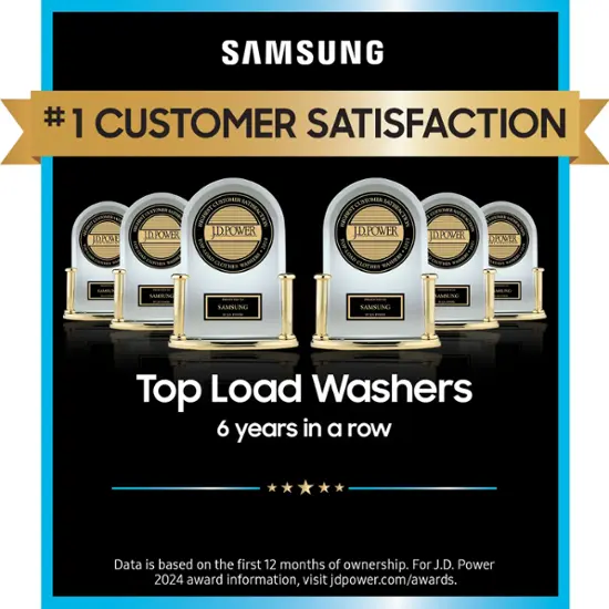 Samsung 4.6 Cu. Ft. Smart Top Load Washer – High-Efficiency, Wi-Fi Enabled, Quiet Operation | AmazPromo