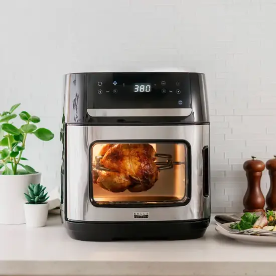 Bella Pro 12.6-Quart Air Fryer Pizza Oven with Rotisserie – 10-in-1 Digital Touchscreen Convection | AmazPromo