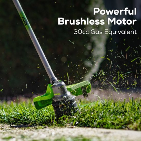 Greenworks 80V 17" Cordless Brushless String Trimmer – Powerful & Lightweight Weed Eater with 2.0Ah | AmazPromo