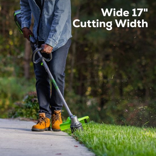 Greenworks 80V 17" Cordless Brushless String Trimmer – Powerful & Lightweight Weed Eater with 2.0Ah | AmazPromo