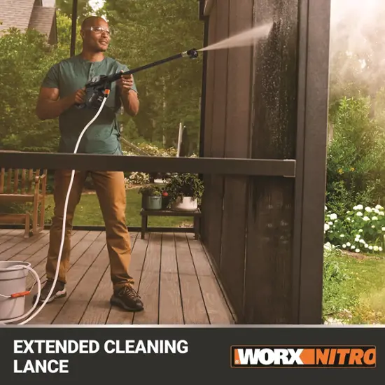 WORX Nitro 20V Brushless Hydroshot – Cordless Power Washer with 710 PSI, 1.0 GPM, 5-in-1 Nozzle extra image
