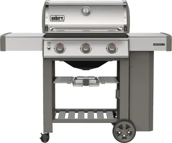 Weber Genesis II S-310 Stainless Steel 3-Burner Propane Gas Grill with Smart Weber Connect & Weather | AmazPromo
