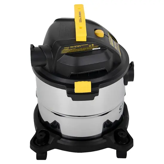 Stanley 5-Gallon Stainless Steel Wet/Dry Shop Vacuum – Powerful Heavy-Duty Suction | AmazPromo
