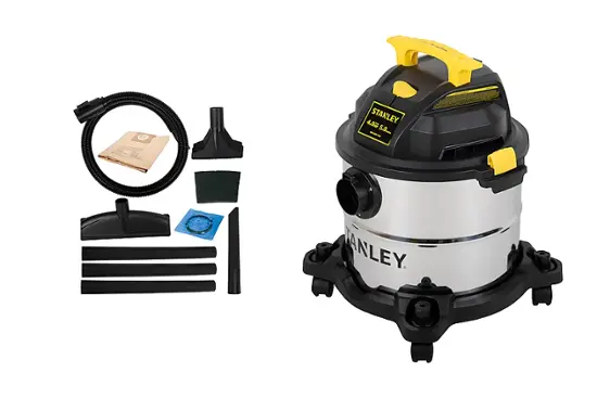 Stanley 5-Gallon Stainless Steel Wet/Dry Shop Vacuum – Powerful Heavy-Duty Suction extra image