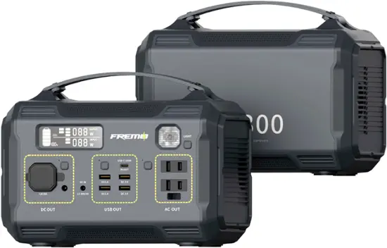 FREMO X300 Portable Power Station – 276Wh Lithium Battery | 9-Port Solar Generator for Camping, | AmazPromo