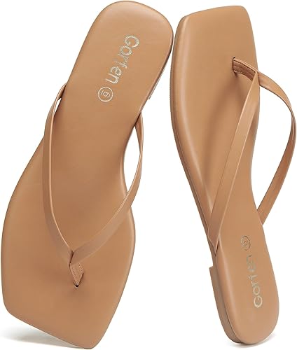 Women's Square Toe Flip Flops – Stylish, Comfortable & Non-Slip Sandals for Summer | AmazPromo