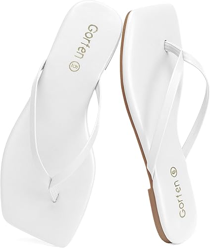 Women's Square Toe Flip Flops – Stylish, Comfortable & Non-Slip Sandals for Summer | AmazPromo