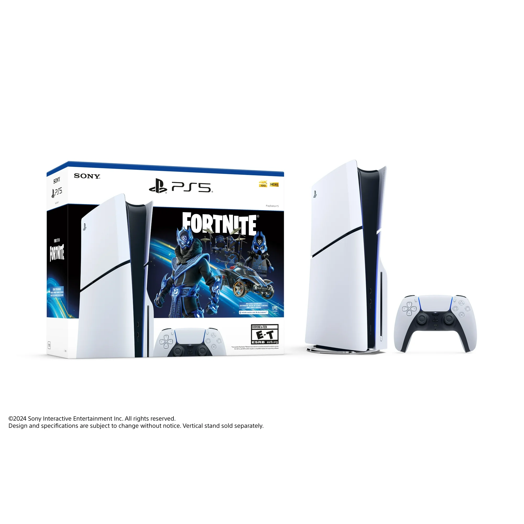 PlayStation 5 Disc Edition – Slim 1TB SSD, Fortnite Cobalt Star Bundle, Ultra-High Speed, Backward C extra image