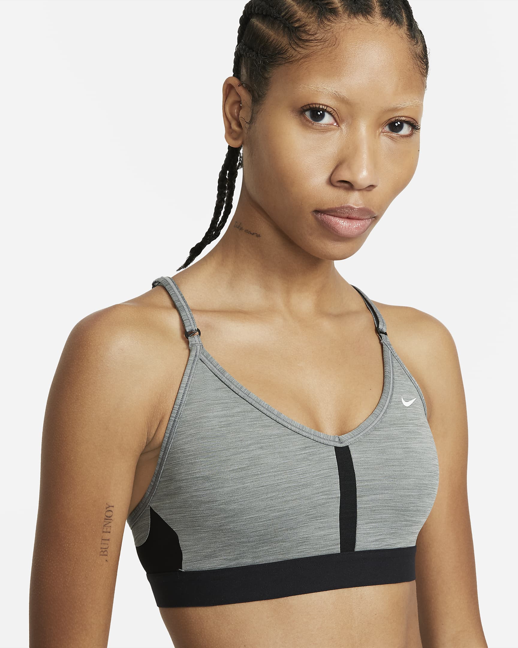 Nike Dri-FIT Indy Women's Light-Support Padded V-Neck Sports Bra – Adjustable Straps, Breathable & C | AmazPromo