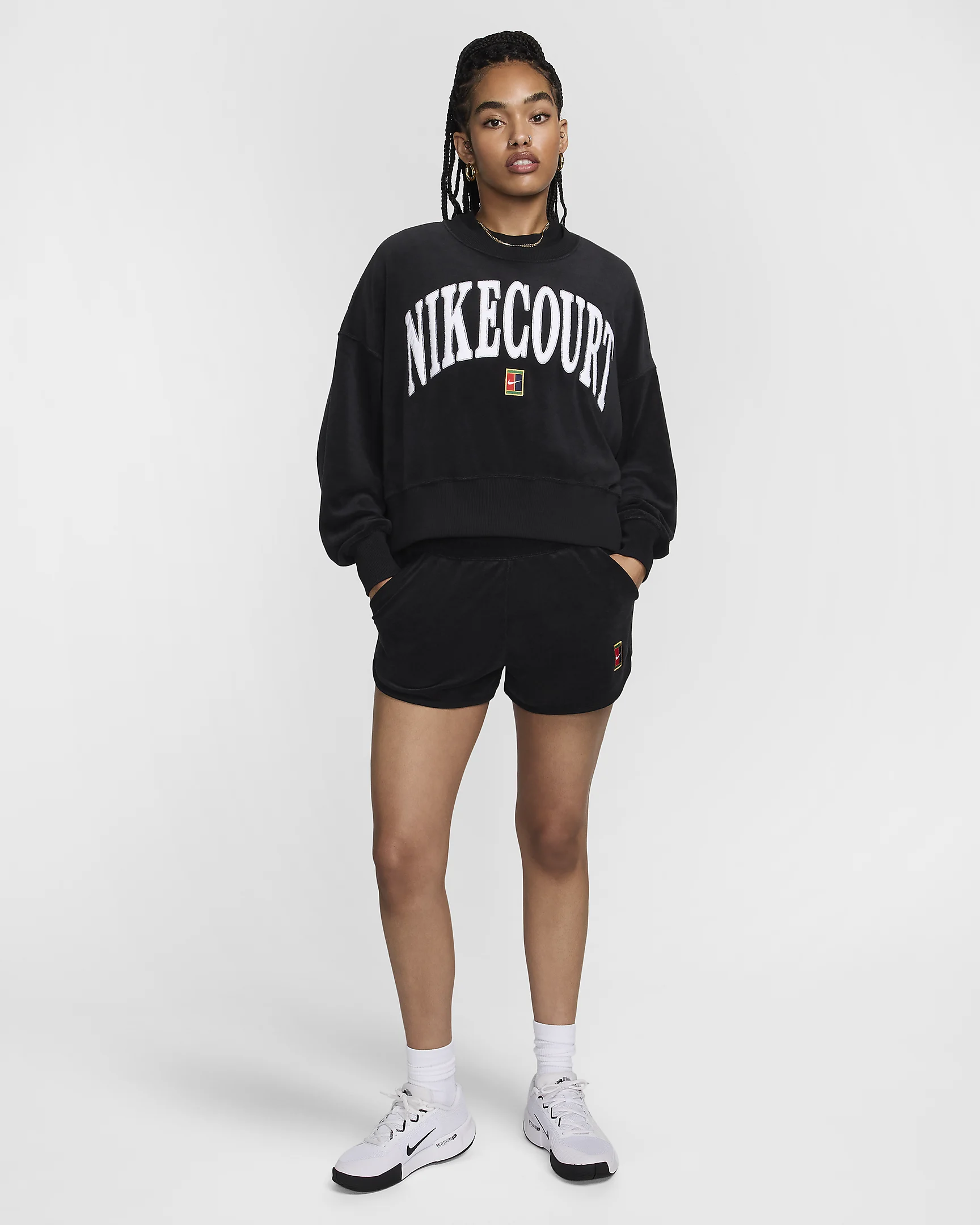 NikeCourt Heritage Oversized Tennis Sweatshirt – Classic Comfort & Sporty Style | AmazPromo
