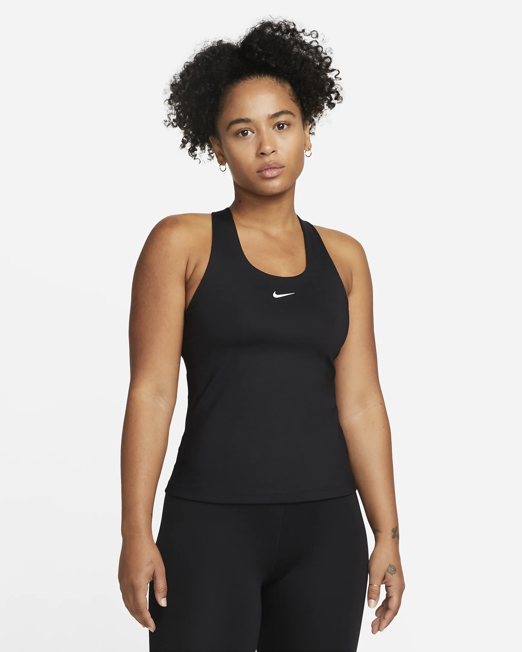 Nike Swoosh Women’s Tank Top with Built-In Sports Bra – Dri-FIT, Racerback, Medium Support | AmazPromo