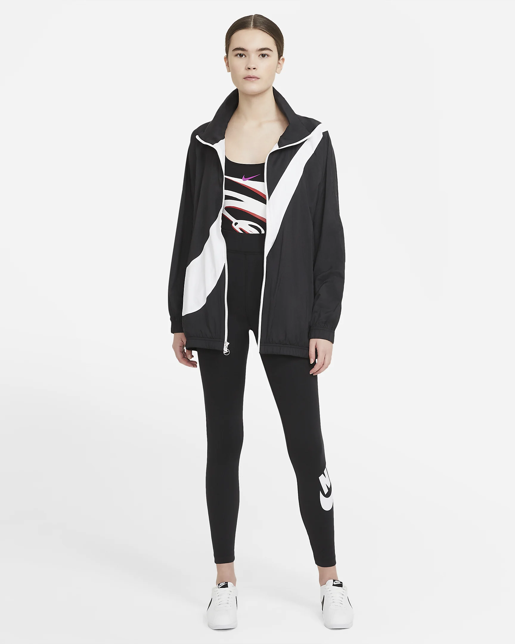 Nike Sportswear Essential High-Rise Leggings – Soft, Sweat-Wicking & Stylish | AmazPromo
