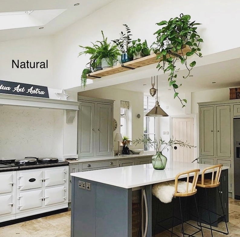 Rustic Reclaimed Wood Floating Shelf – Handmade, Solid Wooden Shelves with Optional Metal Brackets | AmazPromo