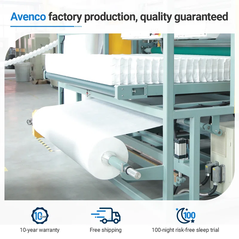 Avenco 12” Hybrid Mattress – Cooling Gel Memory Foam & Pocket Coil Support, Pressure Relief, Edge Su | AmazPromo