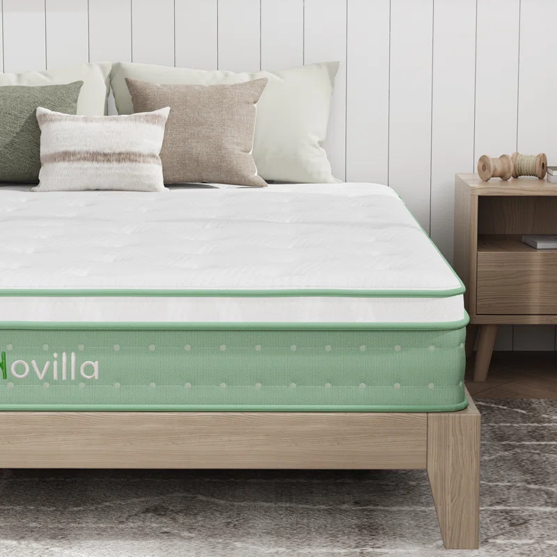 10” Hybrid Pocket Coil Mattress – Medium Firm, Gel Memory Foam & Pressure-Relief Springs, CertiPUR-U | AmazPromo