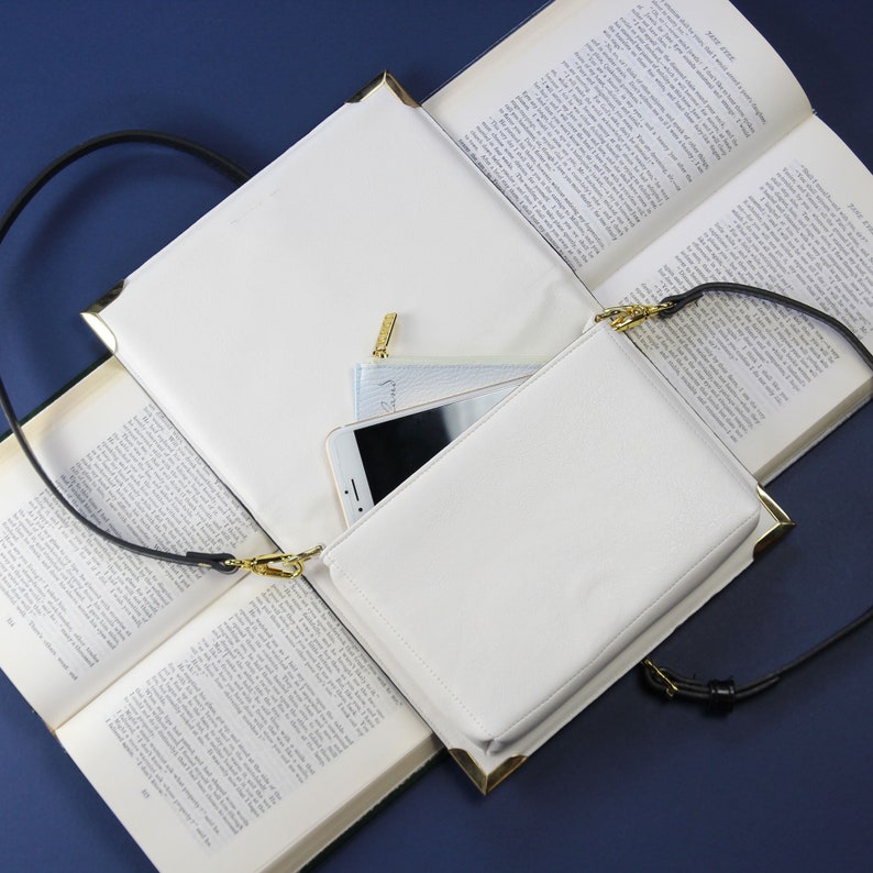 Beauty and the Beast Book Purse – Literary Handbag for Book Lovers – Unique Vegan Leather Book | AmazPromo