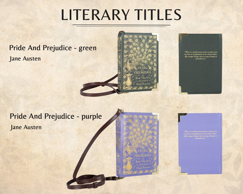 Beauty and the Beast Book Purse – Literary Handbag for Book Lovers – Unique Vegan Leather Book extra image