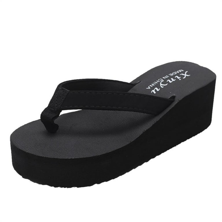 SHENGXINY Women's Non-Slip Wedge Beach Sandals – Lightweight Casual Summer Slippers, Comfortable Out extra image