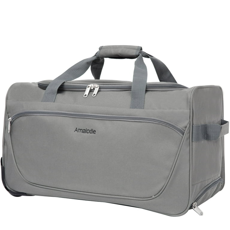 Amalodie 21" Collapsible Wheeled Duffel Bag – Lightweight, Durable Travel Luggage for Men & Women | AmazPromo