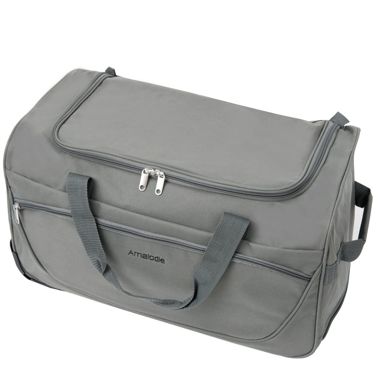 Amalodie 21" Collapsible Wheeled Duffel Bag – Lightweight, Durable Travel Luggage for Men & Women | AmazPromo