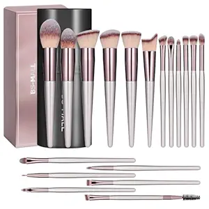 BEAKEY Professional Makeup Brush Set - Face & Eye Brushes for Foundation, Concealer, Eyeshadow, Blus | AmazPromo