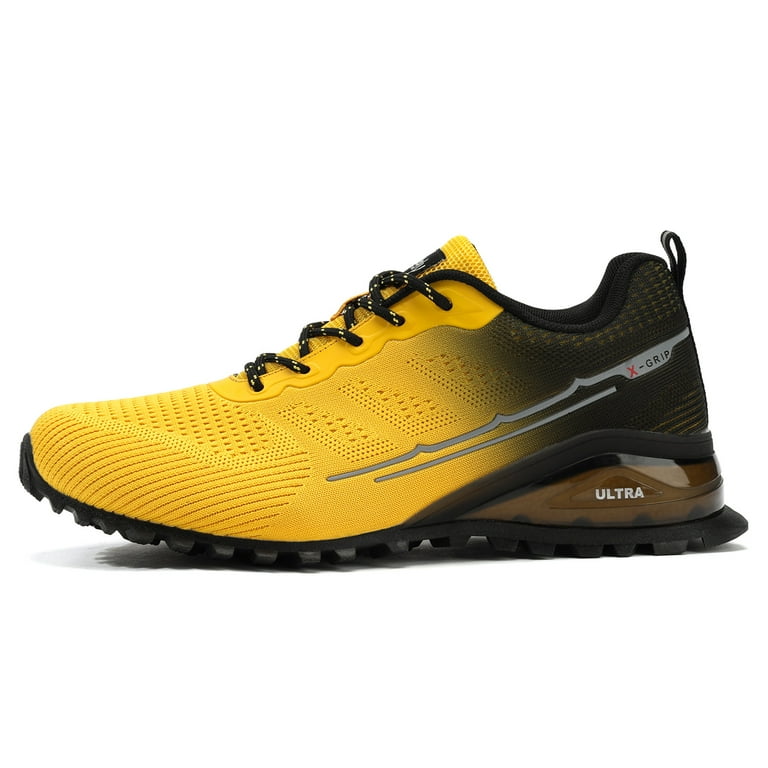 Kricely Men's Trail Running Shoes – Lightweight Breathable Sneakers for Hiking, Walking, Gym, Tennis | AmazPromo