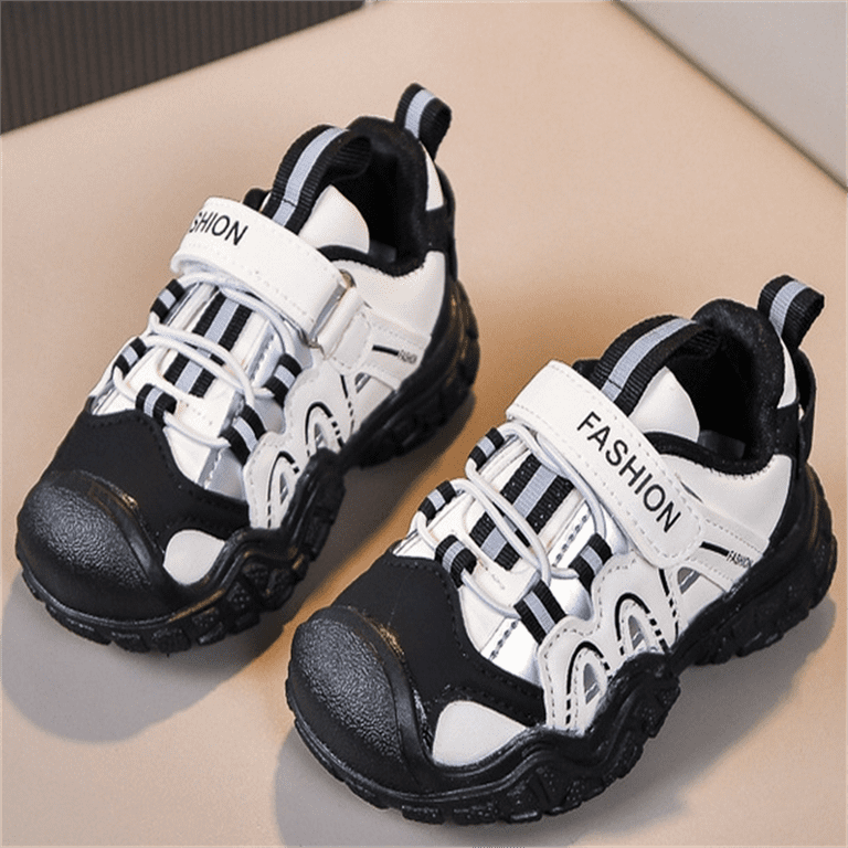 Toddler Sneakers with Velcro – Lightweight Waterproof Kids Shoes for Boys & Girls, Non-Slip Tennis | AmazPromo