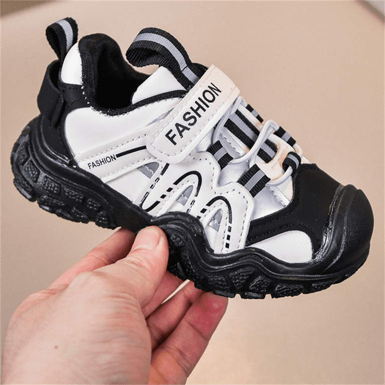 Toddler Sneakers with Velcro – Lightweight Waterproof Kids Shoes for Boys & Girls, Non-Slip Tennis | AmazPromo