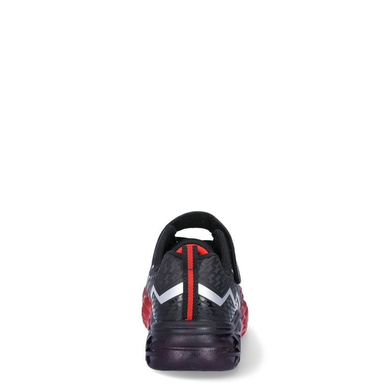 Athletic Works Boys' Light-Up Sneakers – LED Flashing Running Shoes with Hook & Loop Strap, Non-Slip | AmazPromo