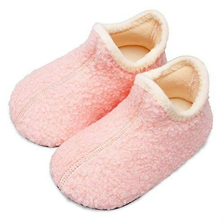 Barerun Toddler Indoor Slippers – Warm Fleece Non-Slip Shoes for Boys & Girls – Soft Baby House Shoe | AmazPromo