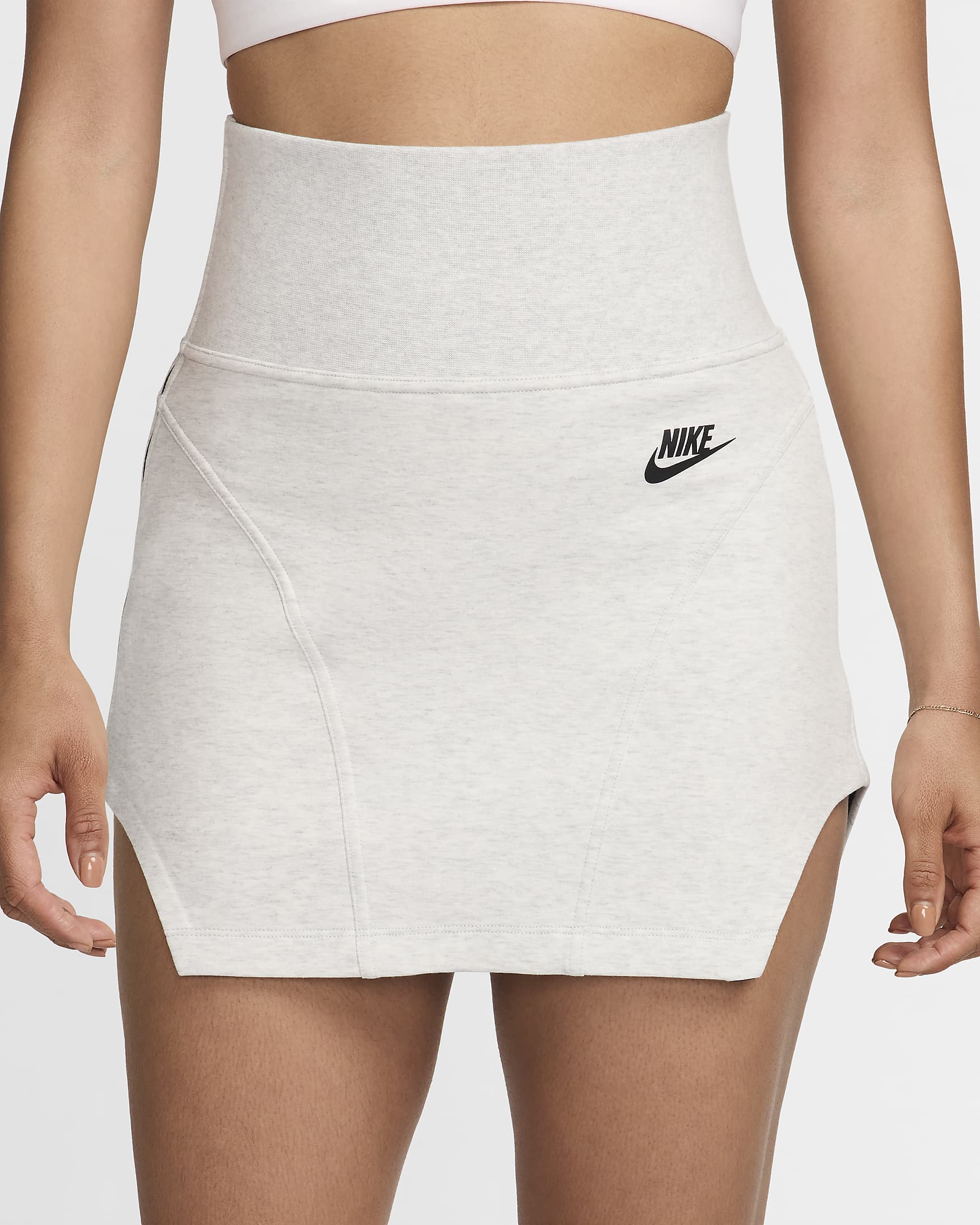 Nike Sportswear Tech Fleece Skirt - Women's High-Waisted Fitted Skirt with Side Cutouts & 2-Way Zipp extra image