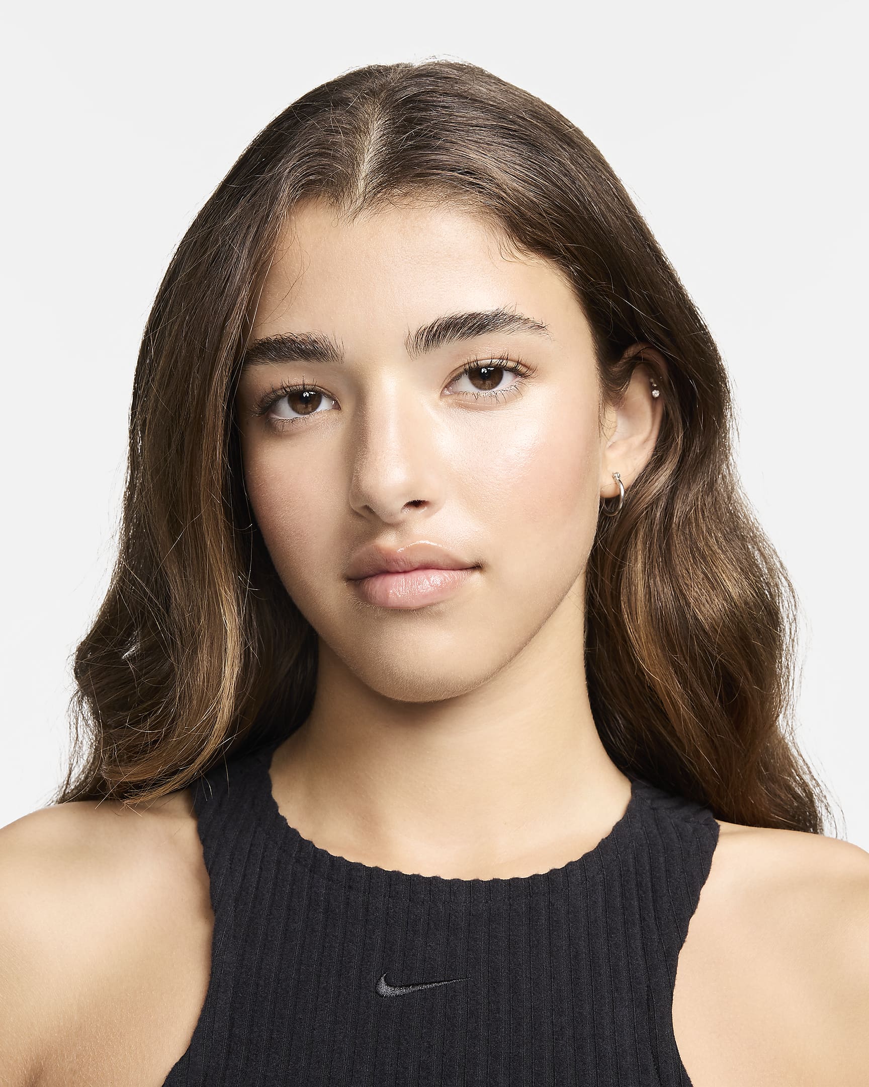 Nike Sportswear Chill Rib Midi Dress for Women - Soft Ribbed Jersey Lounge Dress with Embroidered Sw | AmazPromo