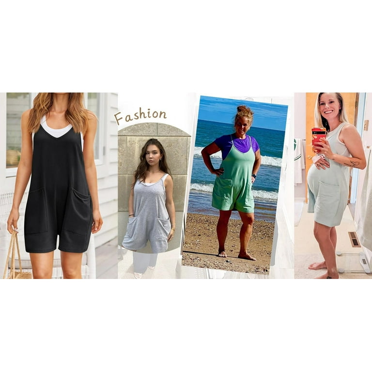 Fantaslook Women's Summer Jumpsuits – Loose Spaghetti Strap Rompers with Pockets, Sleeveless Casual extra image