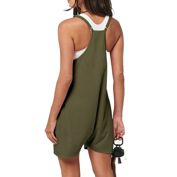 Fantaslook Women’s Casual Summer Jumpsuit – Sleeveless Spaghetti Strap Romper with Pockets extra image