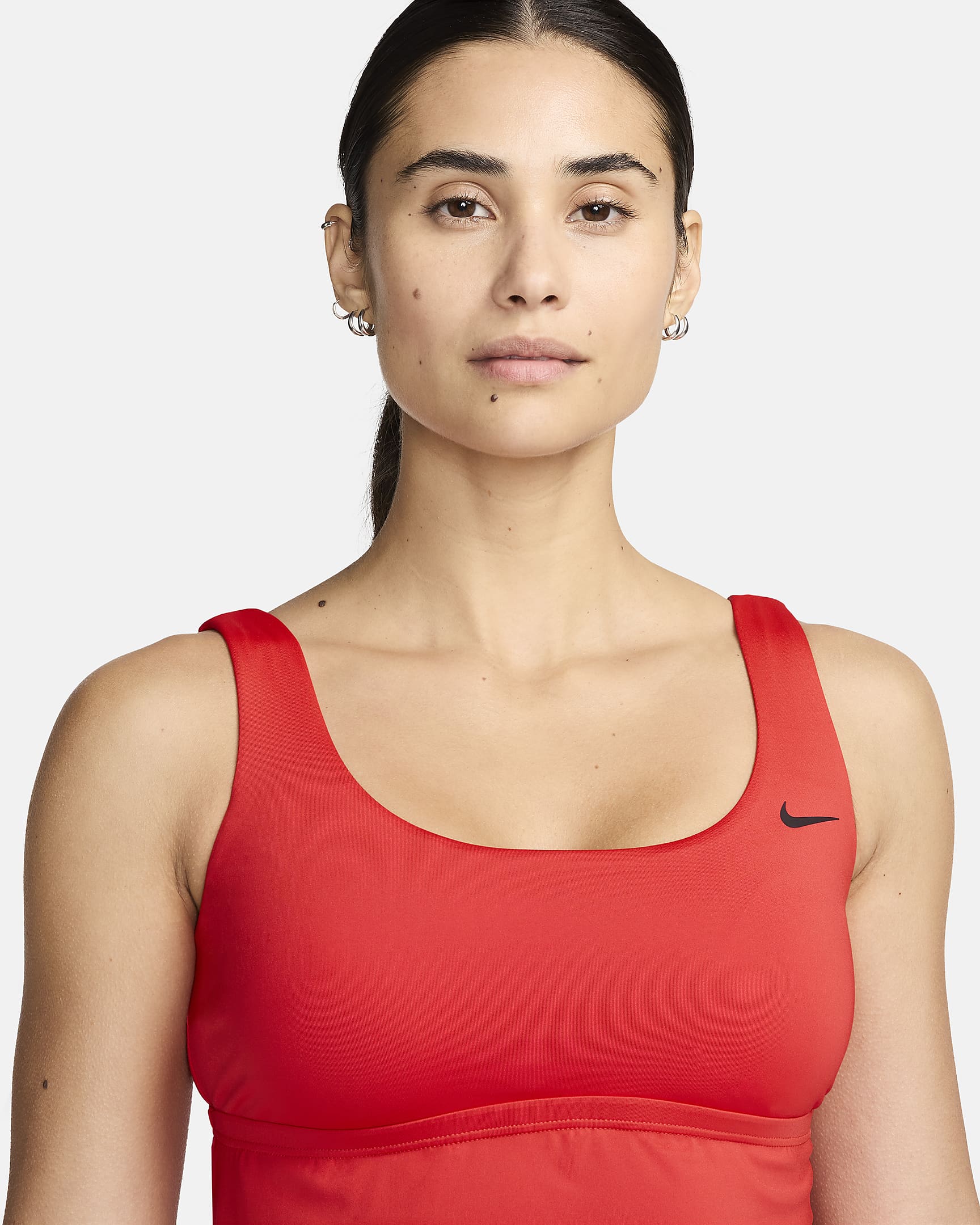 Nike Tankini Swimsuit Top: Medium Support, Removable Cups, Adjustable Straps   | AmazPromo