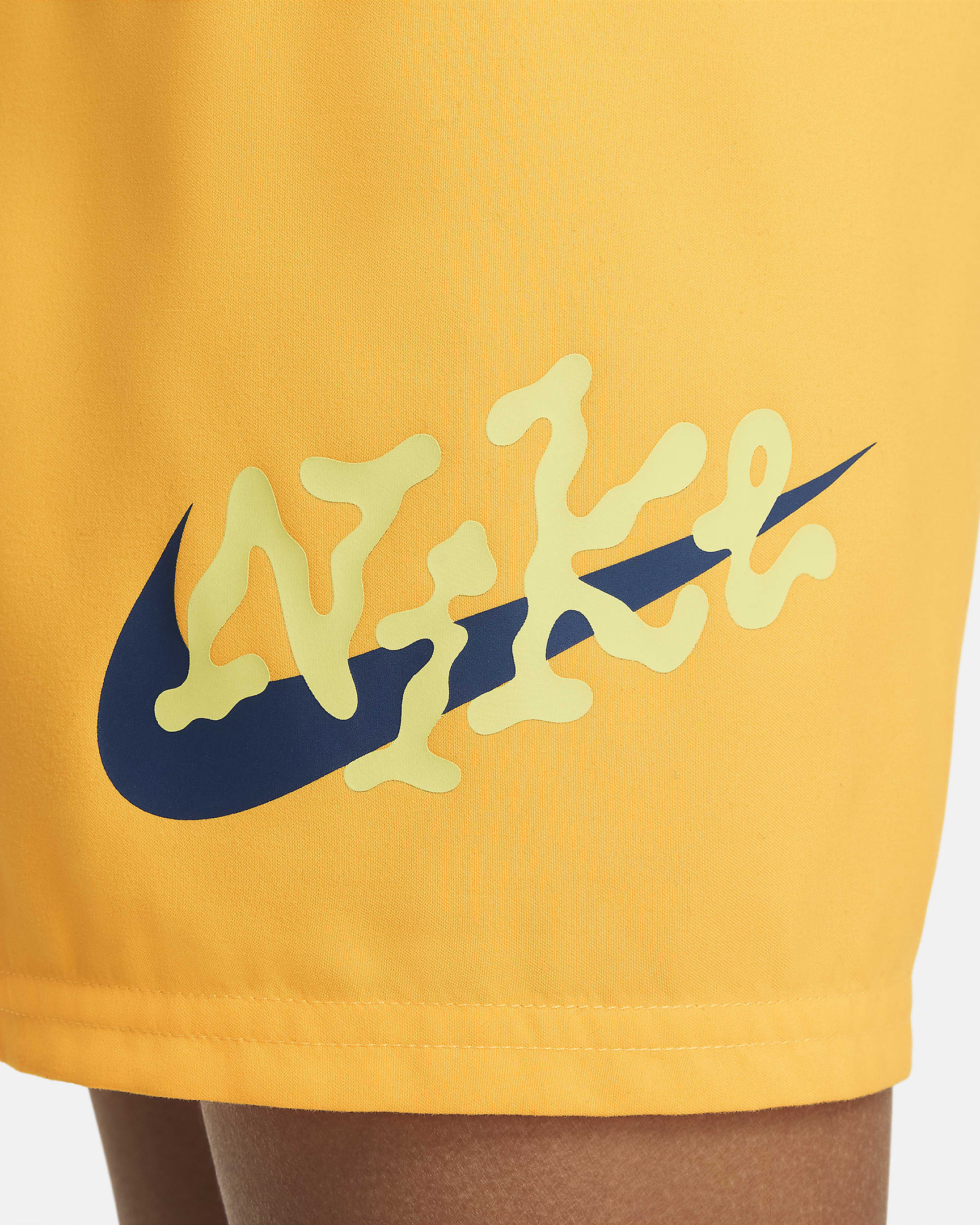 Nike Swim Scribble Swim Shorts: Mesh Brief, Drawcord Waist, Water Drainage Pockets   | AmazPromo