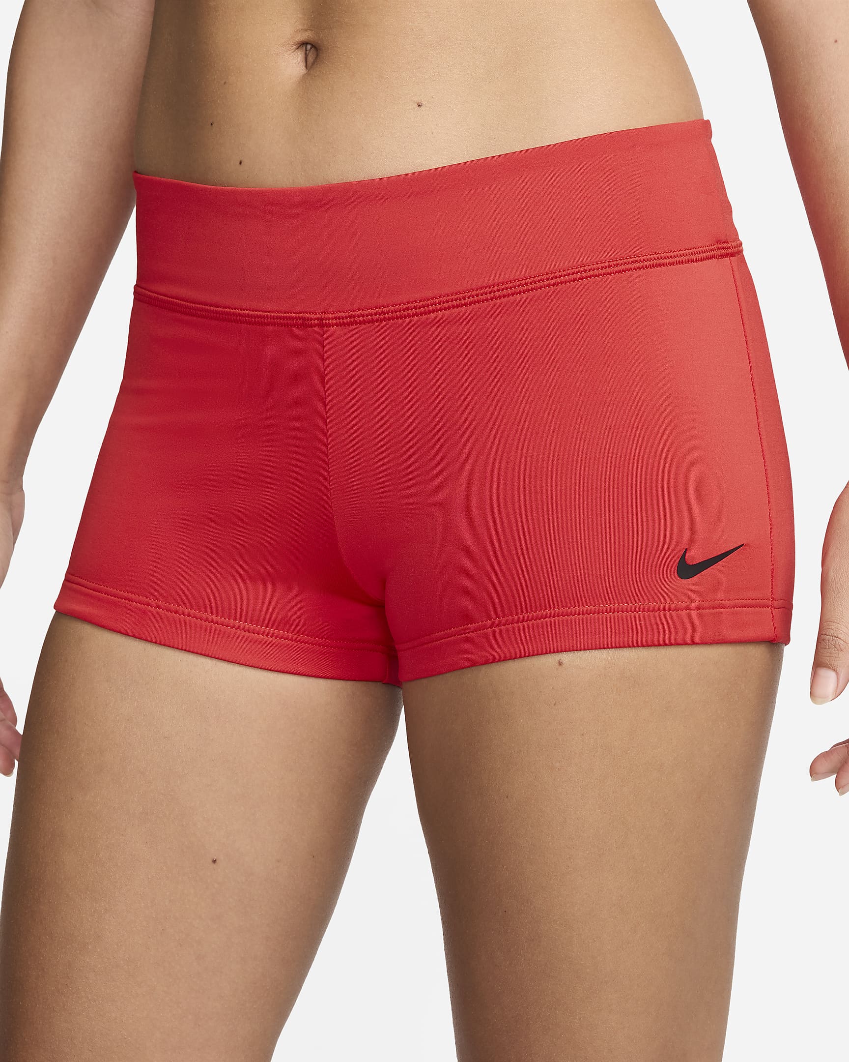 Nike Swim Essential Women's Swim Shorts – Full Coverage, Mid-Rise Waistband, Stretch Fit in Light Cr | AmazPromo