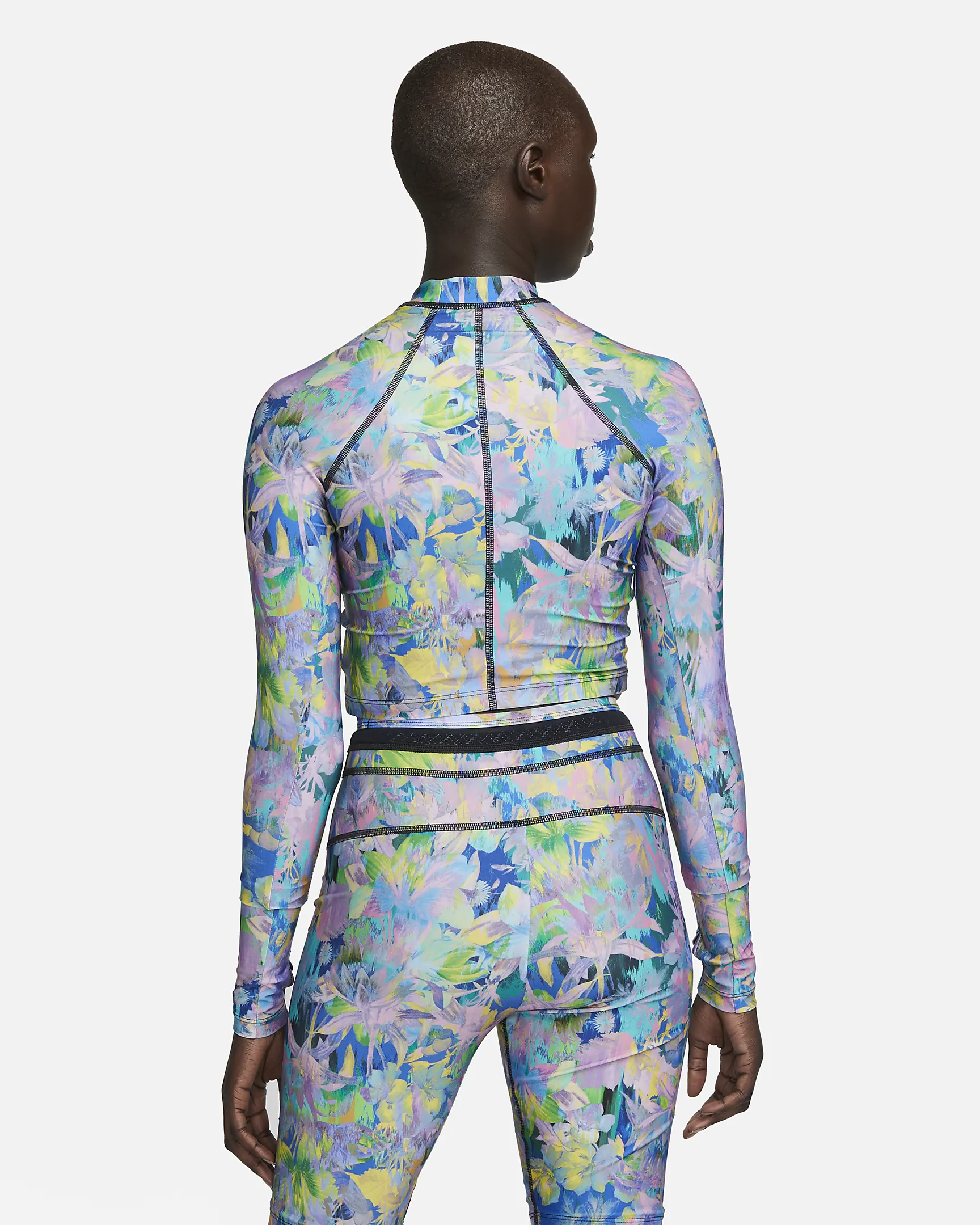 Nike Fusion Women’s Long Sleeve Hydroguard Swim Top – UV Protection, Mock Neck & Thumbholes for Surf | AmazPromo