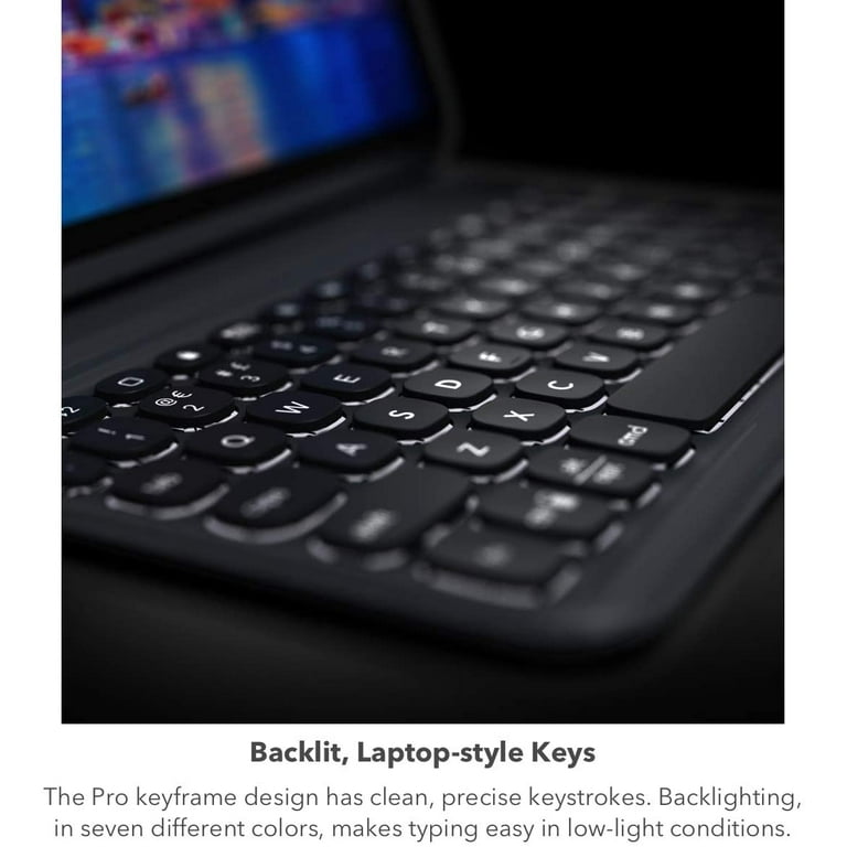 ZAGG Pro Keys Detachable Wireless Keyboard & Rugged Case for iPad Pro 11" & iPad Air – 7-Color Backl | AmazPromo