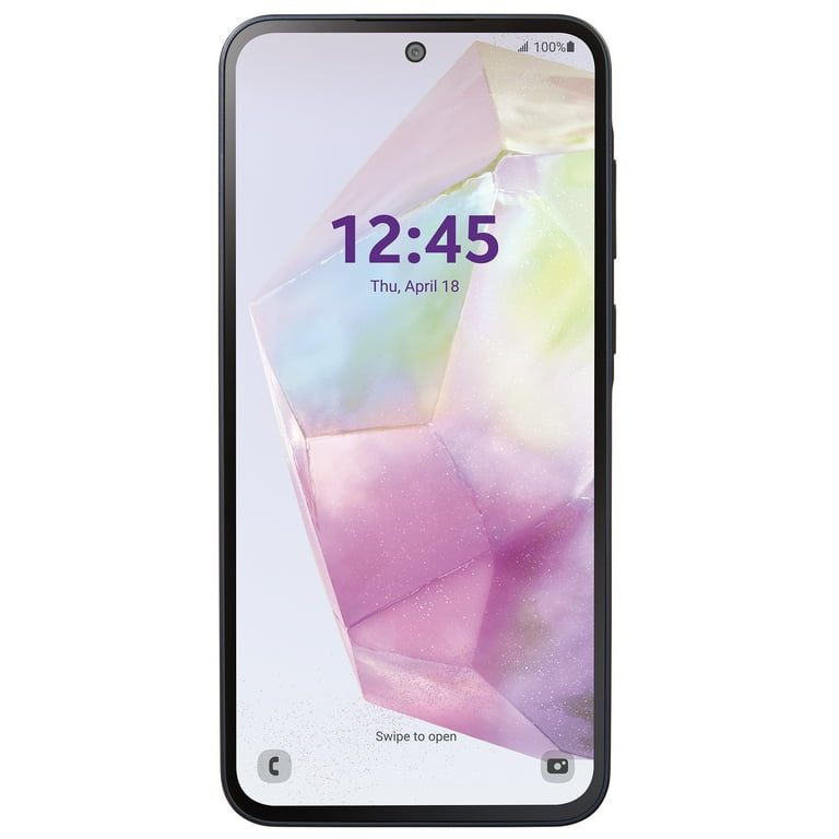 Straight Talk Samsung Galaxy A35 5G Black - Unlocked Prepaid Smartphone, Fast 5G Connectivity | AmazPromo