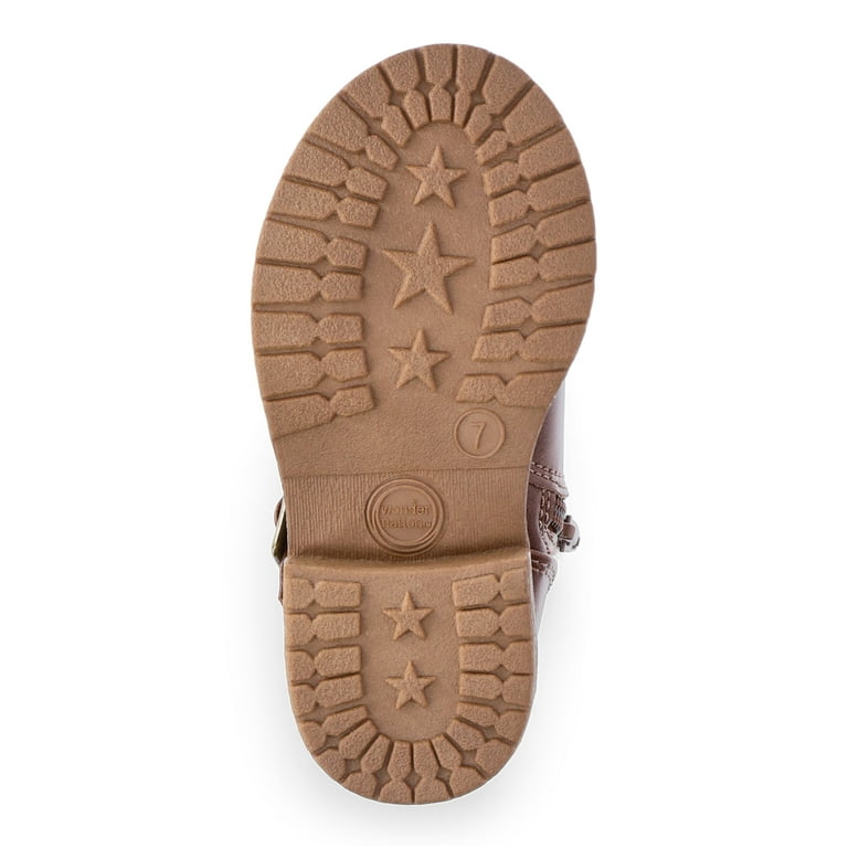 Wonder Nation Toddler Girls' Cozy Sweater Cuff Ankle Boots – Stylish & Comfy Fall Boots with Buckle extra image