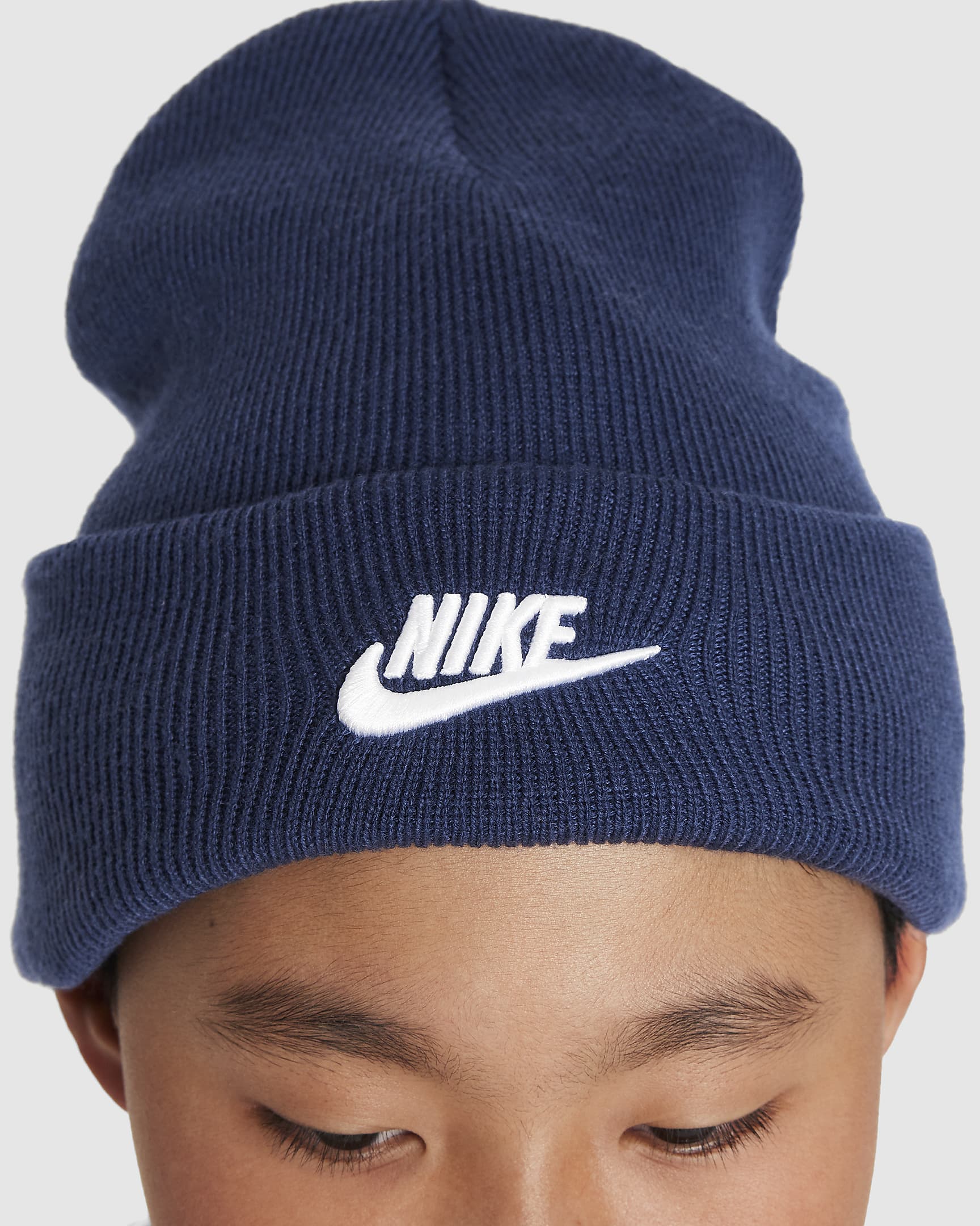 Nike Peak Beanie – Soft Knit Winter Hat with Fold-Over Cuff & Embroidered Logo | AmazPromo